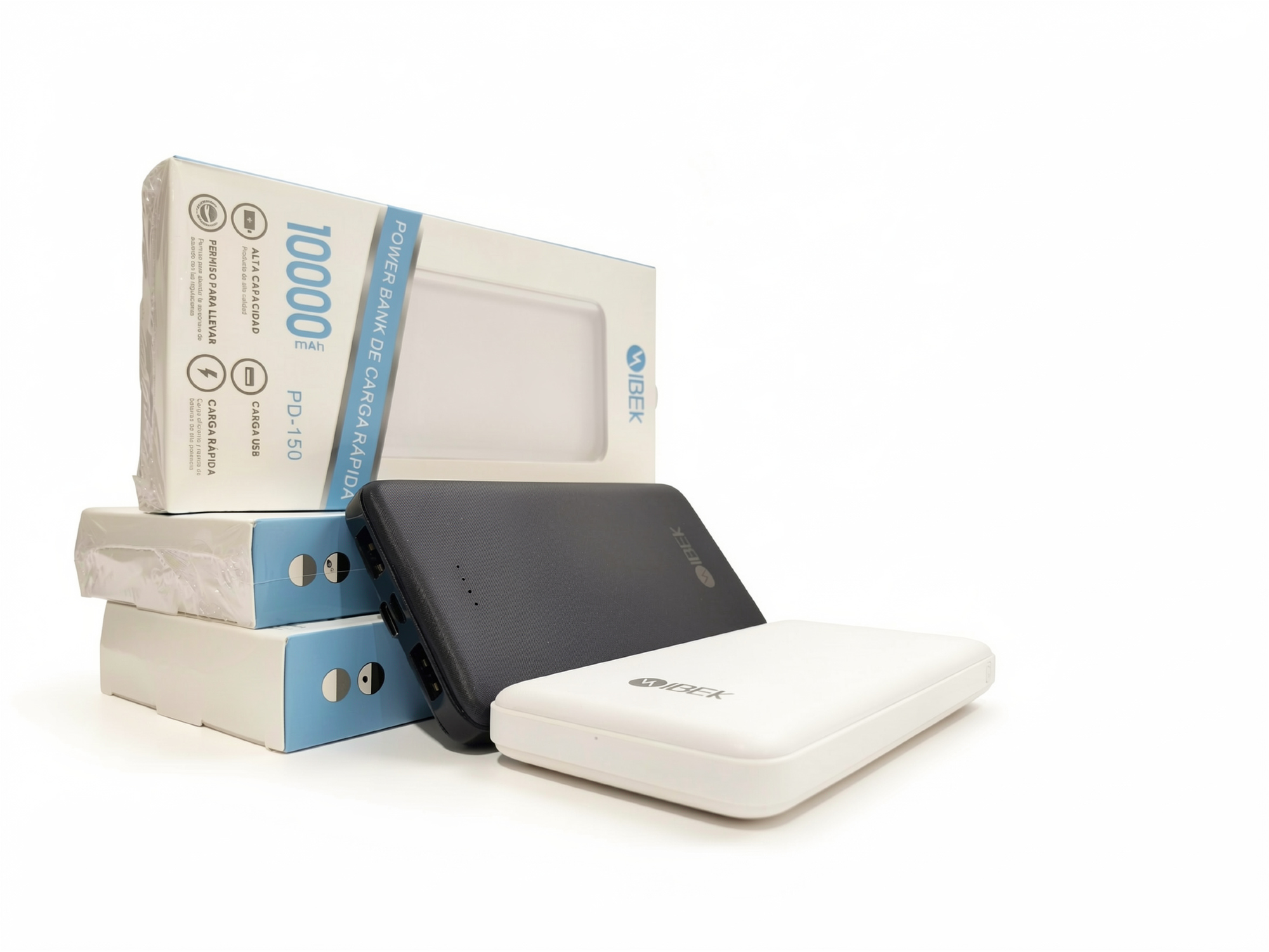 Cargador inalambrico 10000 mAh Con 2 Salidas USB