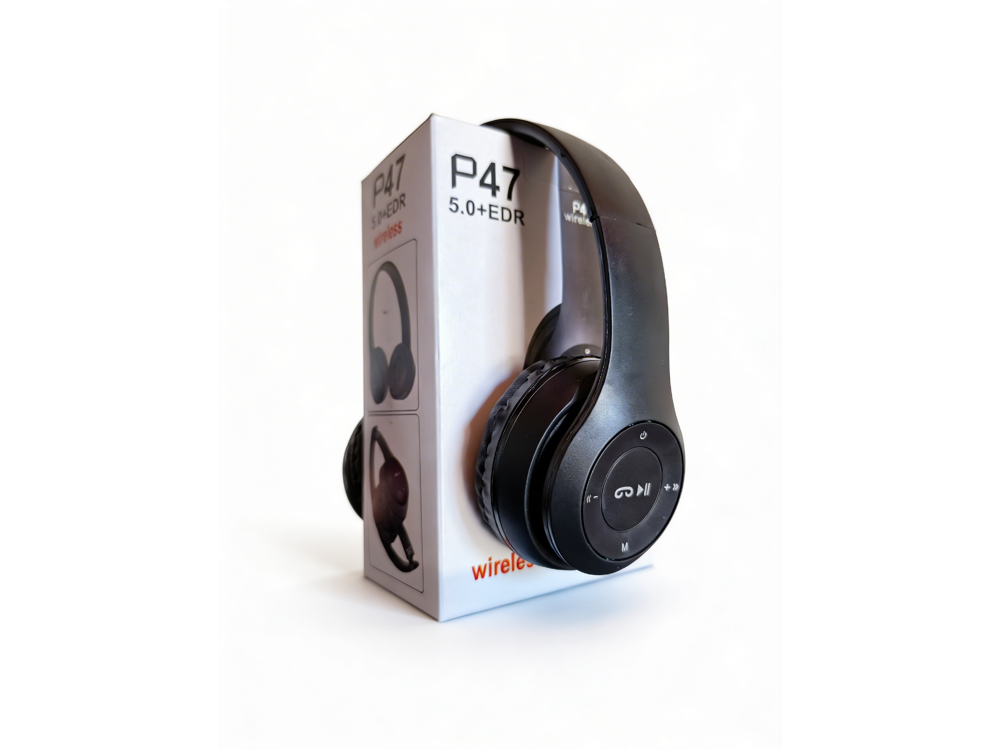 Auriculares Bluetooth P47 Vincha Ajustable Color Negro