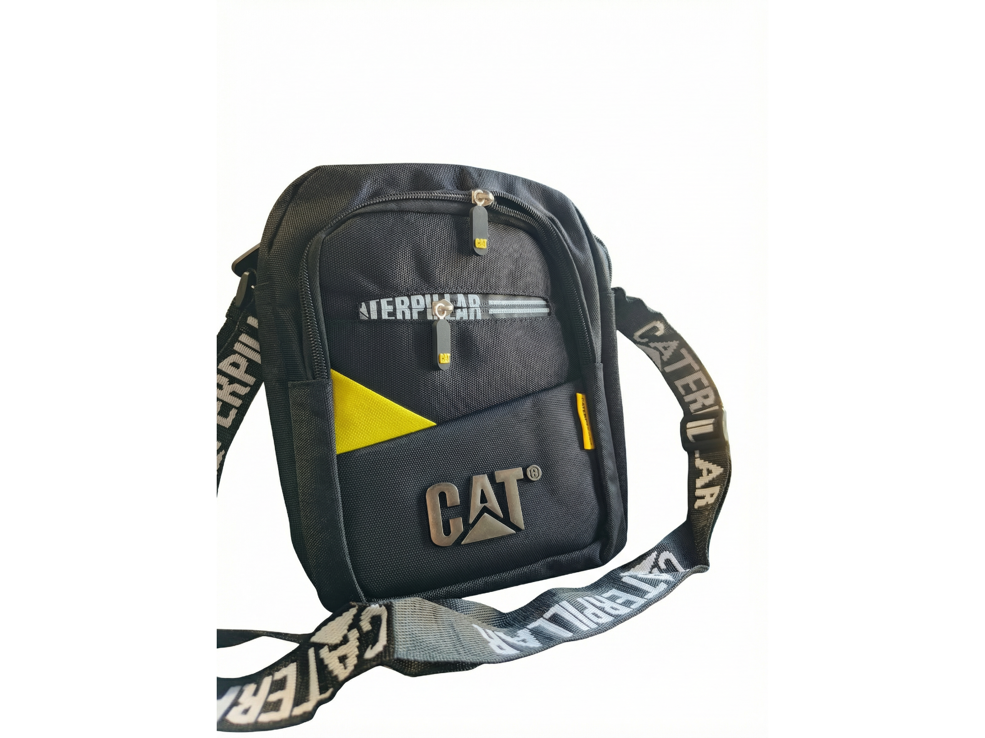 Morral CAT Negra detalles Amarillos