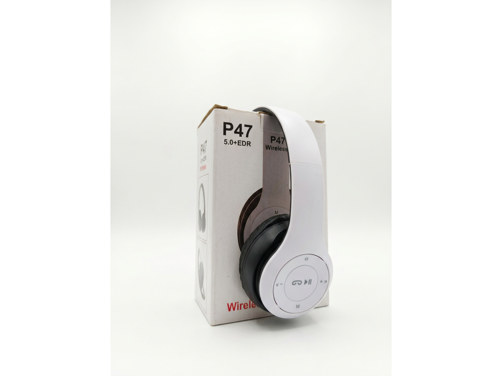 Auriculares Bluetooth P47 Vincha Ajustable Color BLANCO