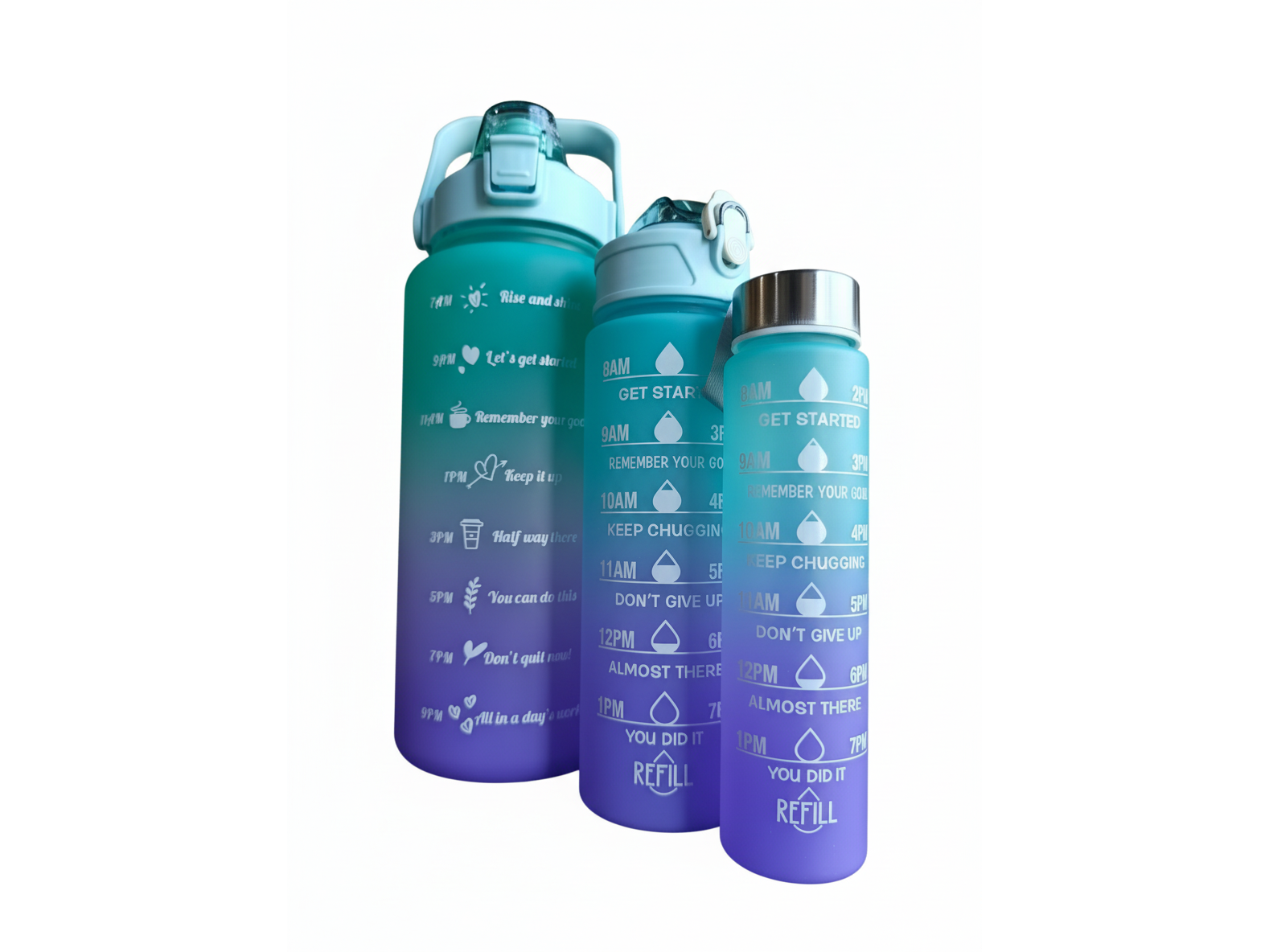 Botella 3 en 1 Verde Agua