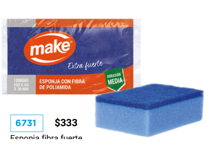 ESPONJA FIBRA FUERTE AZUL ANTI