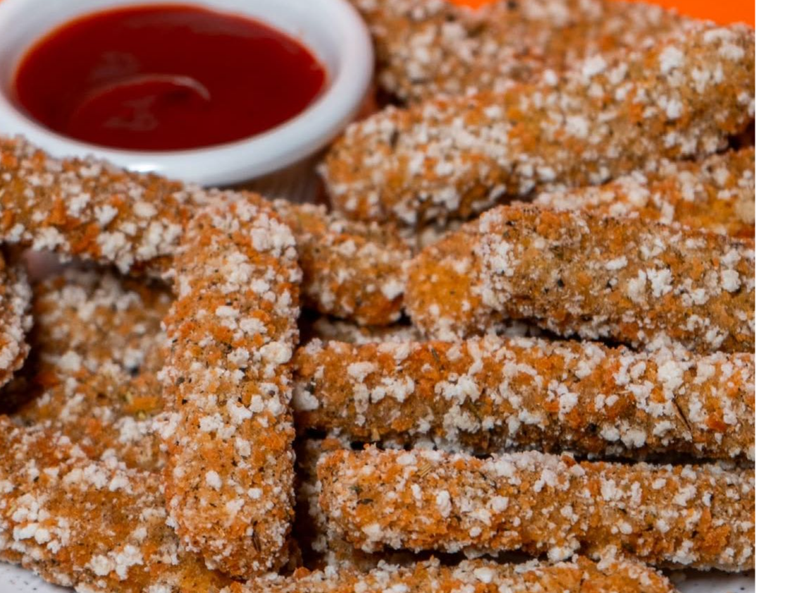 Palitos de pollo Crocantes a las finas hierbas.