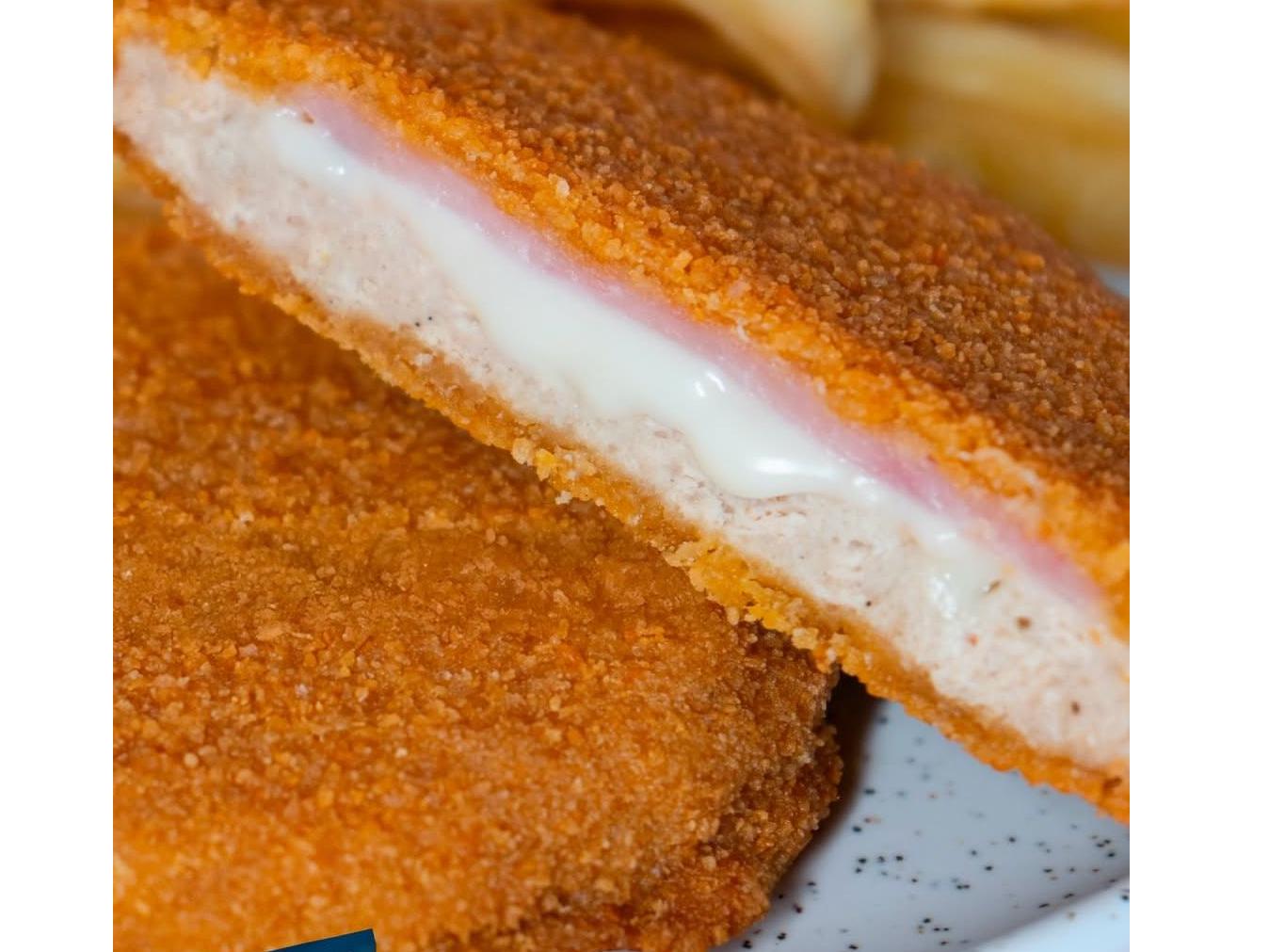 Medallones de pollo con Jamón y queso.