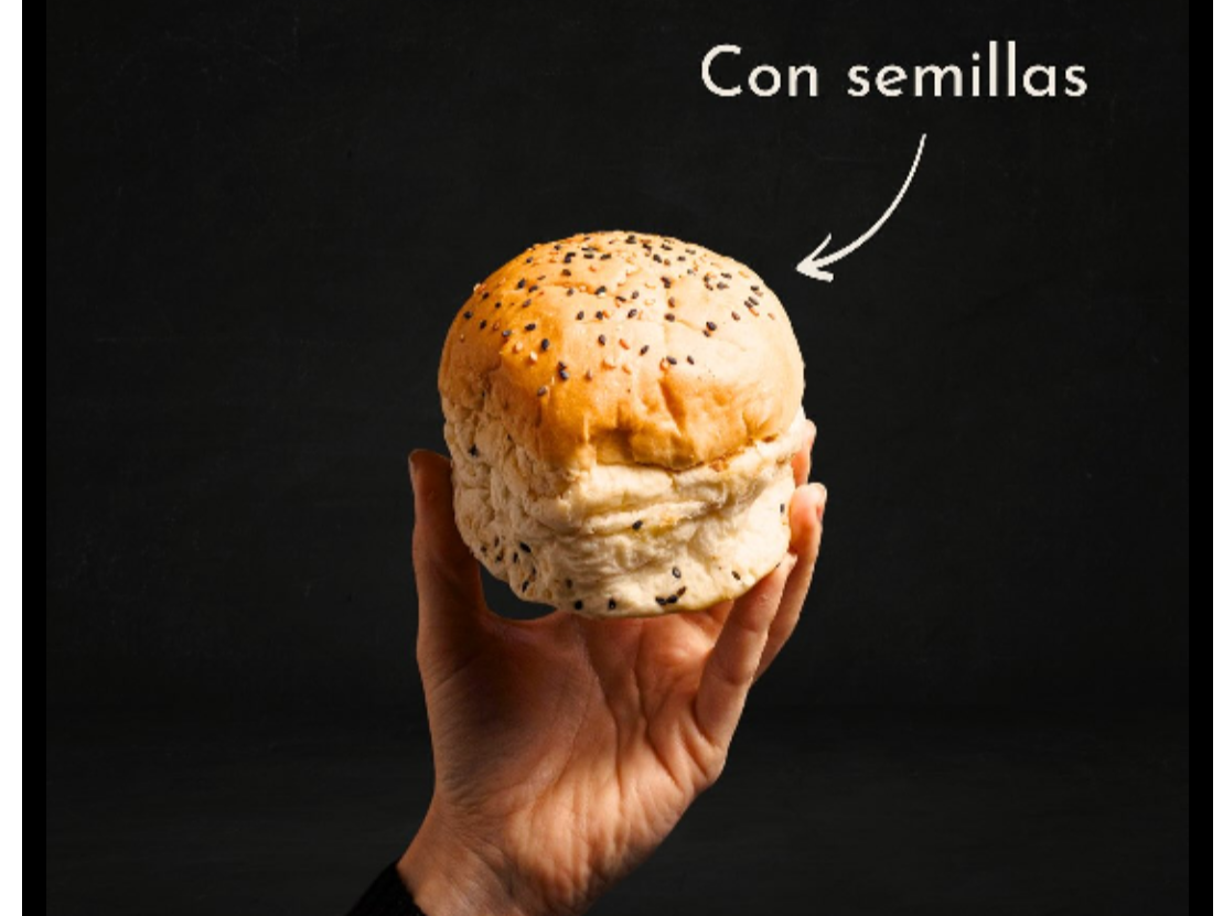 Pan de hamburguesa de papa con sésamo