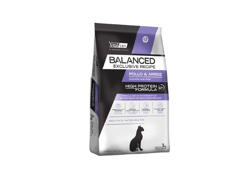 Balanced Exclusive R Pollo & Arroz Gato Adulto 3 Kg y 7 Kg