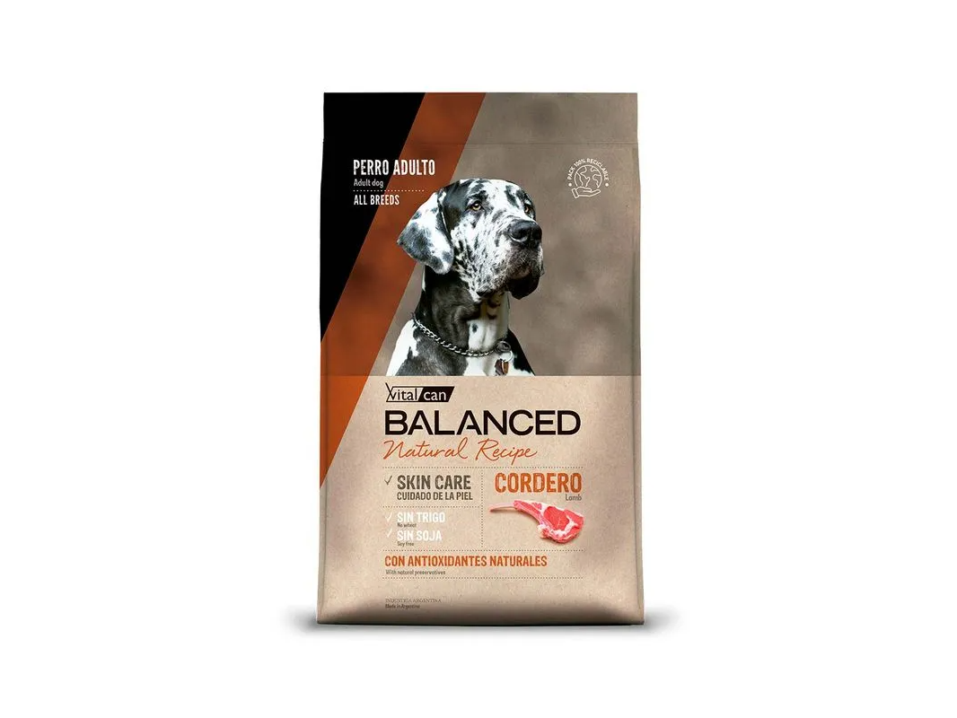 Balanced Natural Recipe Cordero 15 Kg