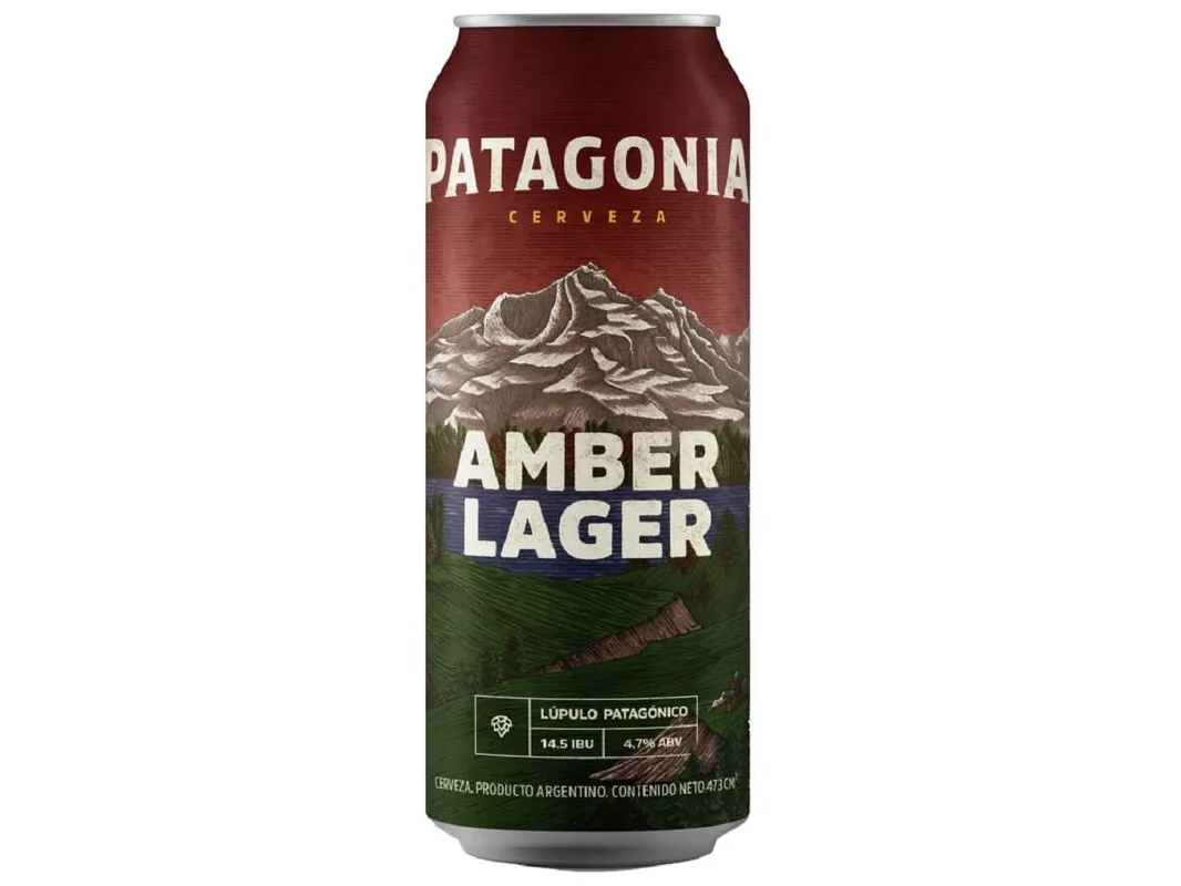 CERVEZA PATAGONIA AMBER LAGER ROJA
