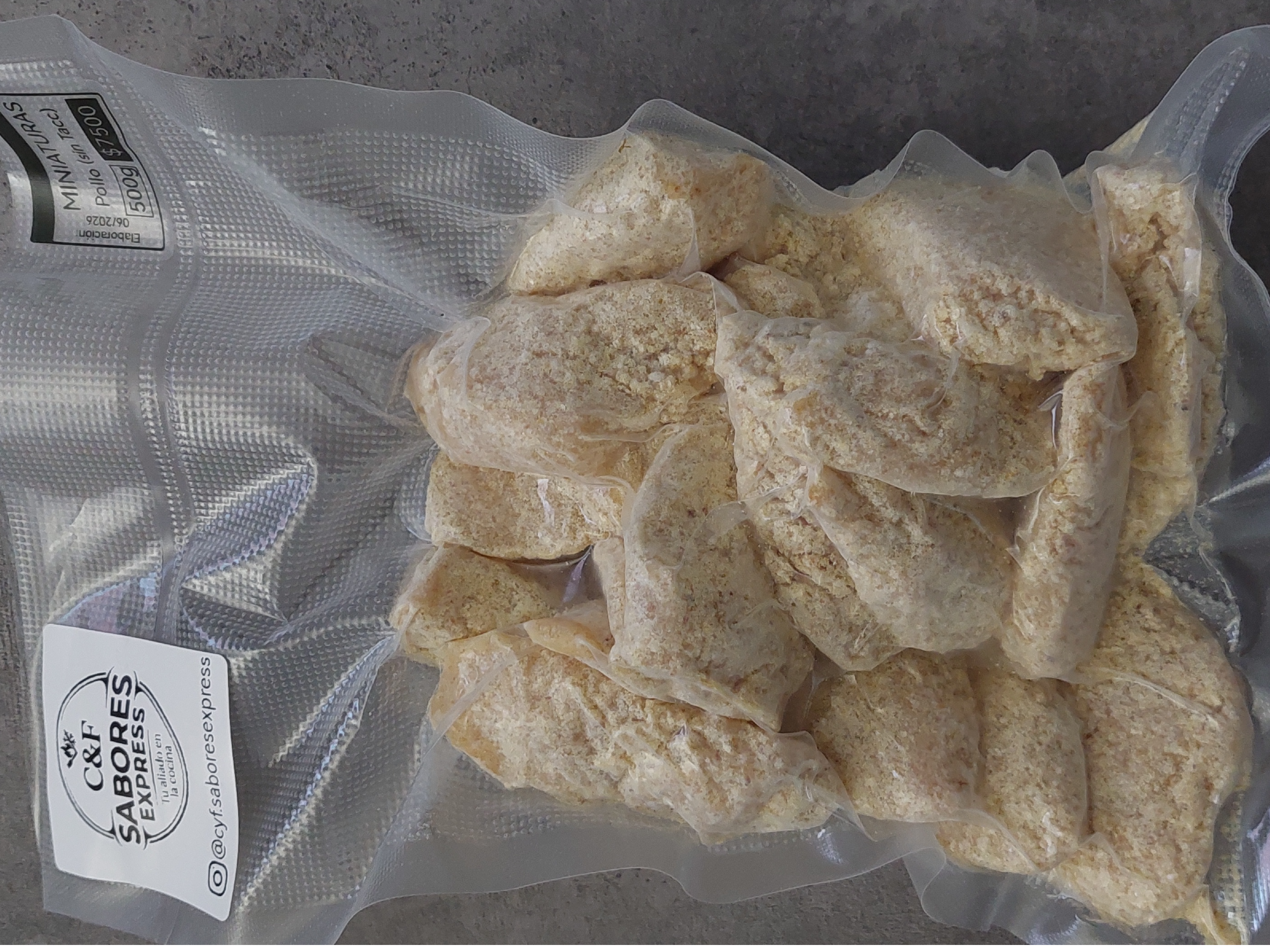 Miniaturas de pollo x 500g sin TACC