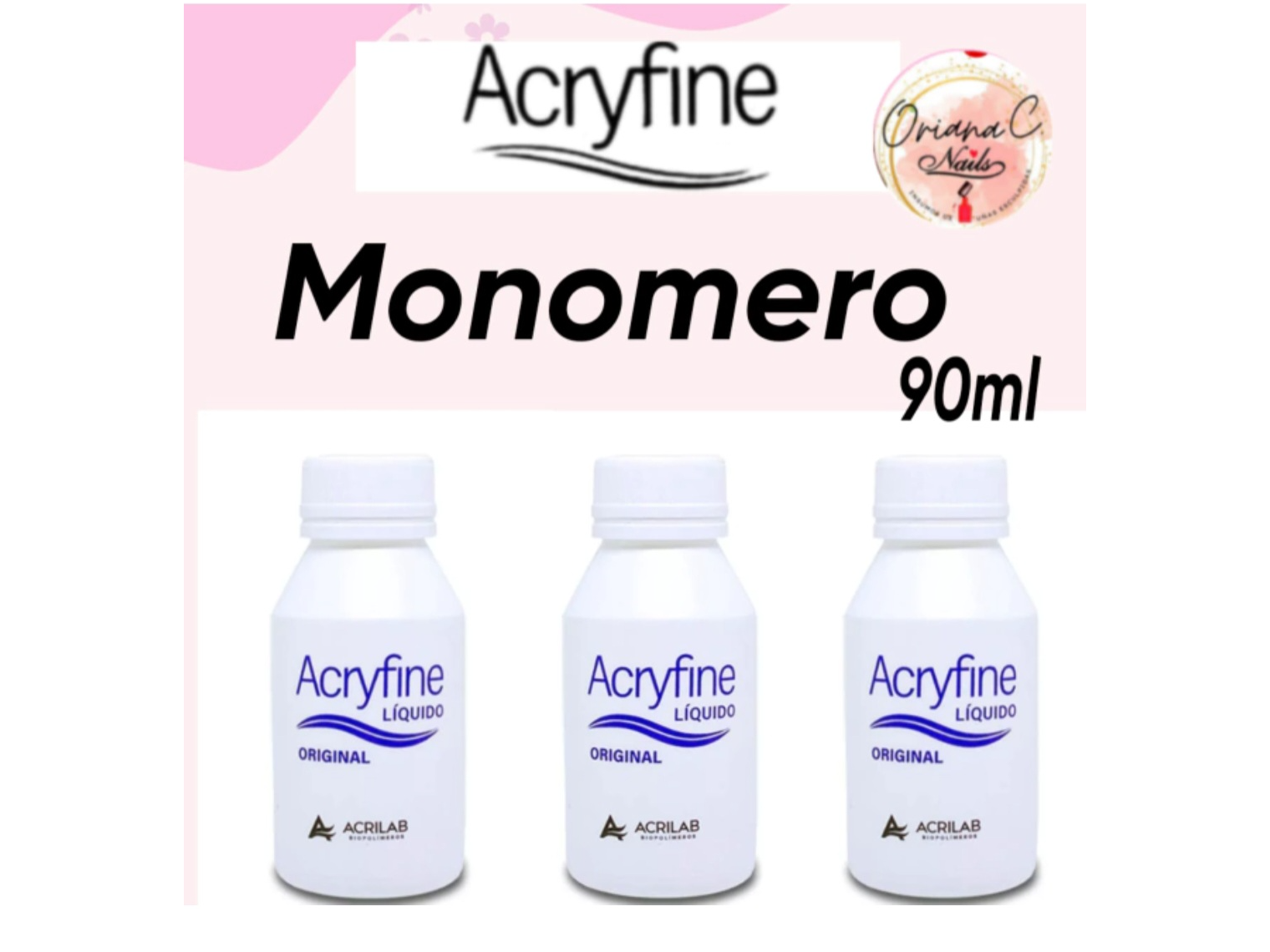 Monomero 90 ml  acryfine