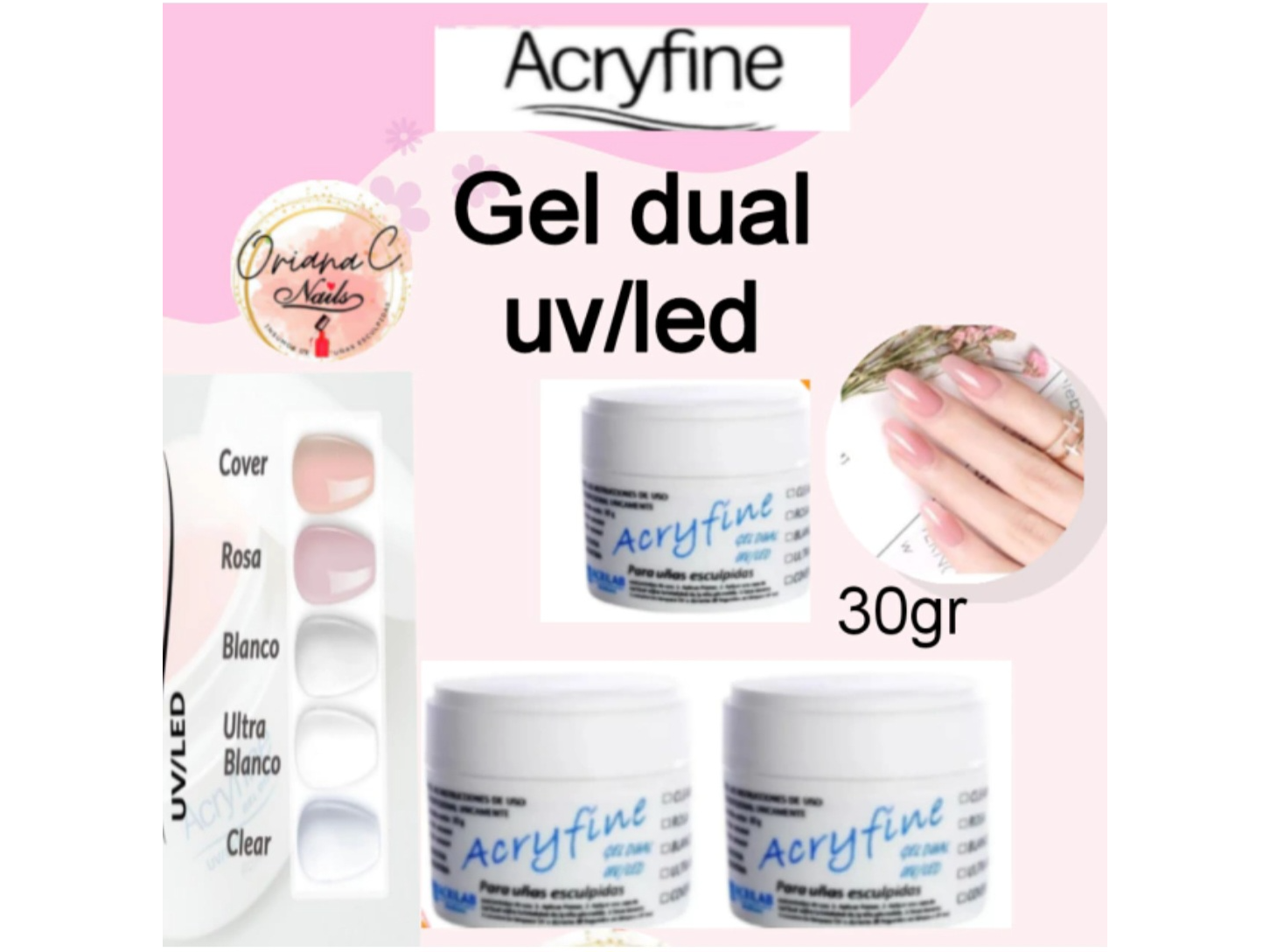 Gel acryfine 30gr