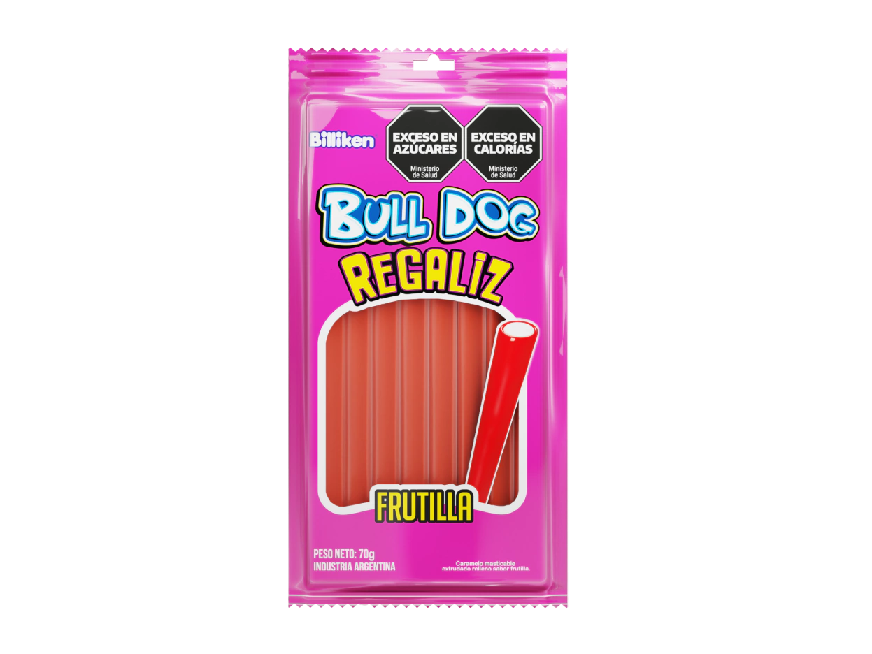 BULL DOG REGALIZ FRUTILLA