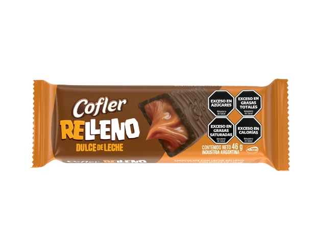 COFLER RELLENO CON DULCE DE LECHE 46 GRS
