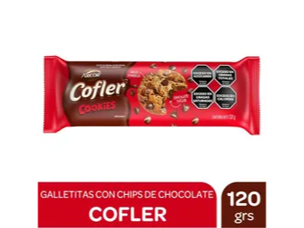 COFLER COOKIES CHIPS DE CHOCOLATE 120 GRS