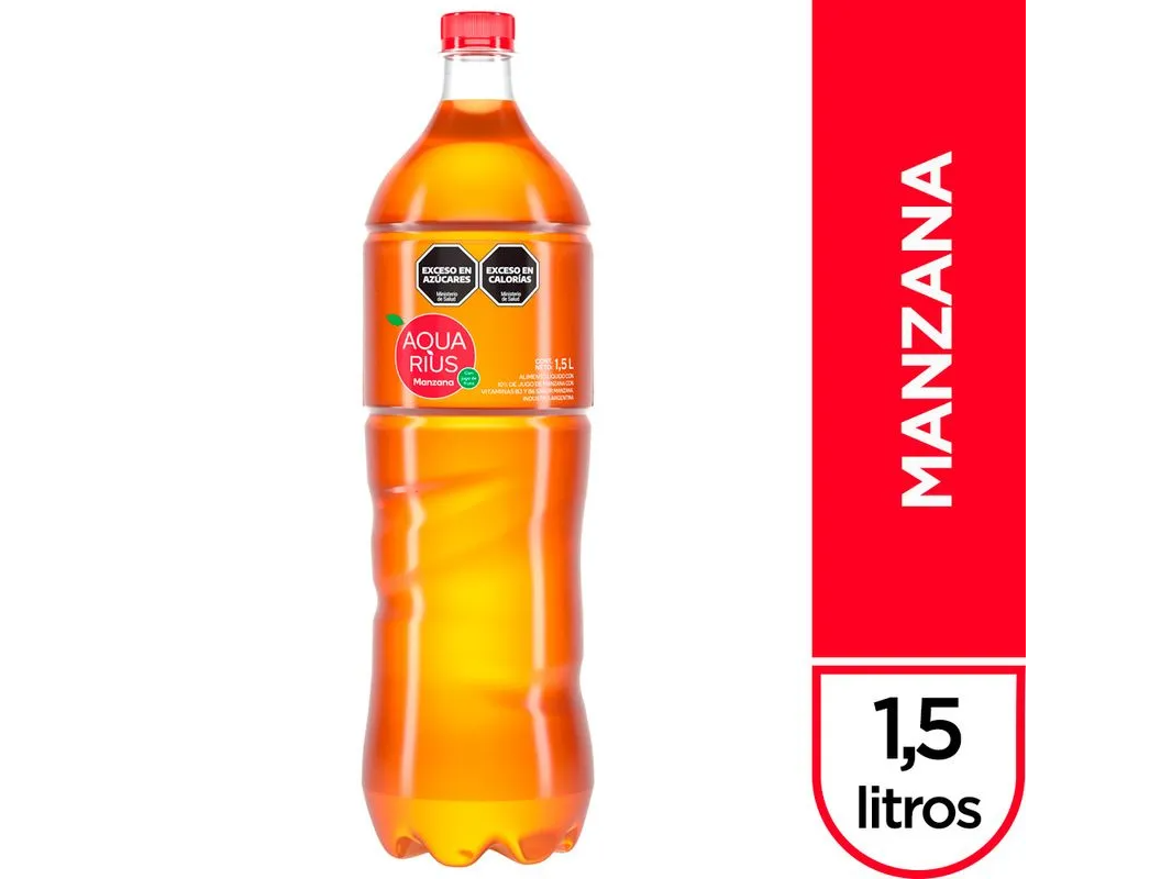 AQUARIUS MANZANA 1,5 LT
