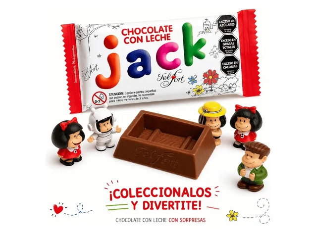 CHOCOLATE CON LECHE JACK 14 GRS