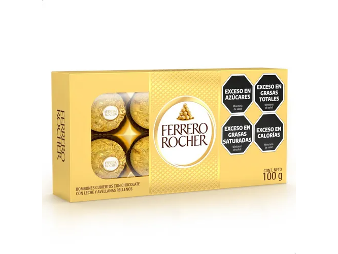 FERRERO ROCHER X 8 UNIDADES 100 GRS