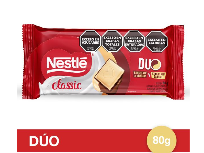 TABLETA NESTLÉ DÚO 80 GRS