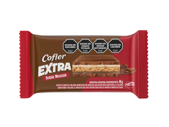 TABLETA COFLER EXTRA DOBLE MOUSSE 46 GRS
