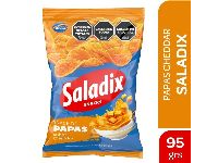 PAPAS SALADIX SABOR CHEDDAR 95 GRS