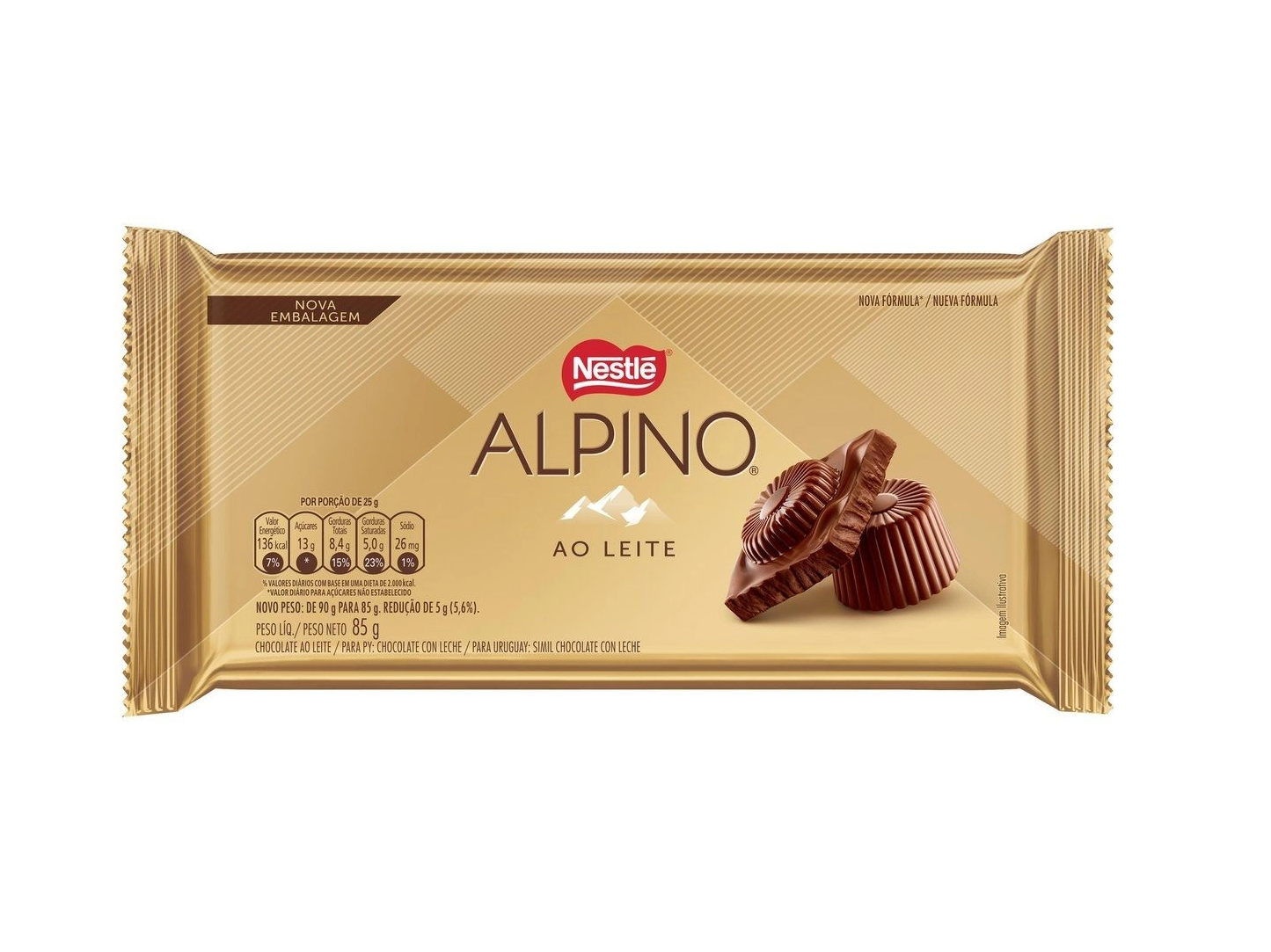 TABLETA NESTLÉ ALPINO 85 GR