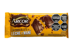 TABLETA LECHE Y MANI 80 GRS
