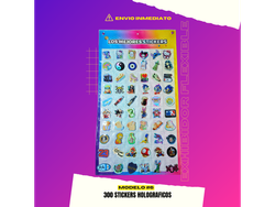 #6_EXHIBIDOR + 300 STICKERS HOLOGRAFICOS