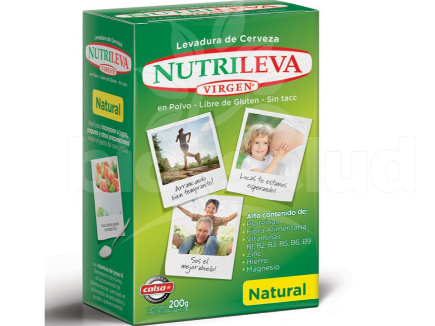 Levadura Virgen x 200 grs Nutrileva Calsa