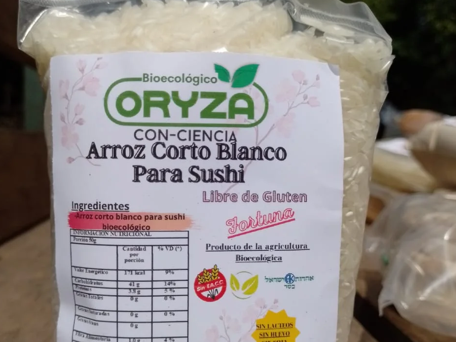 Arroz Blanco corto blanco cremoso Organico x Kg