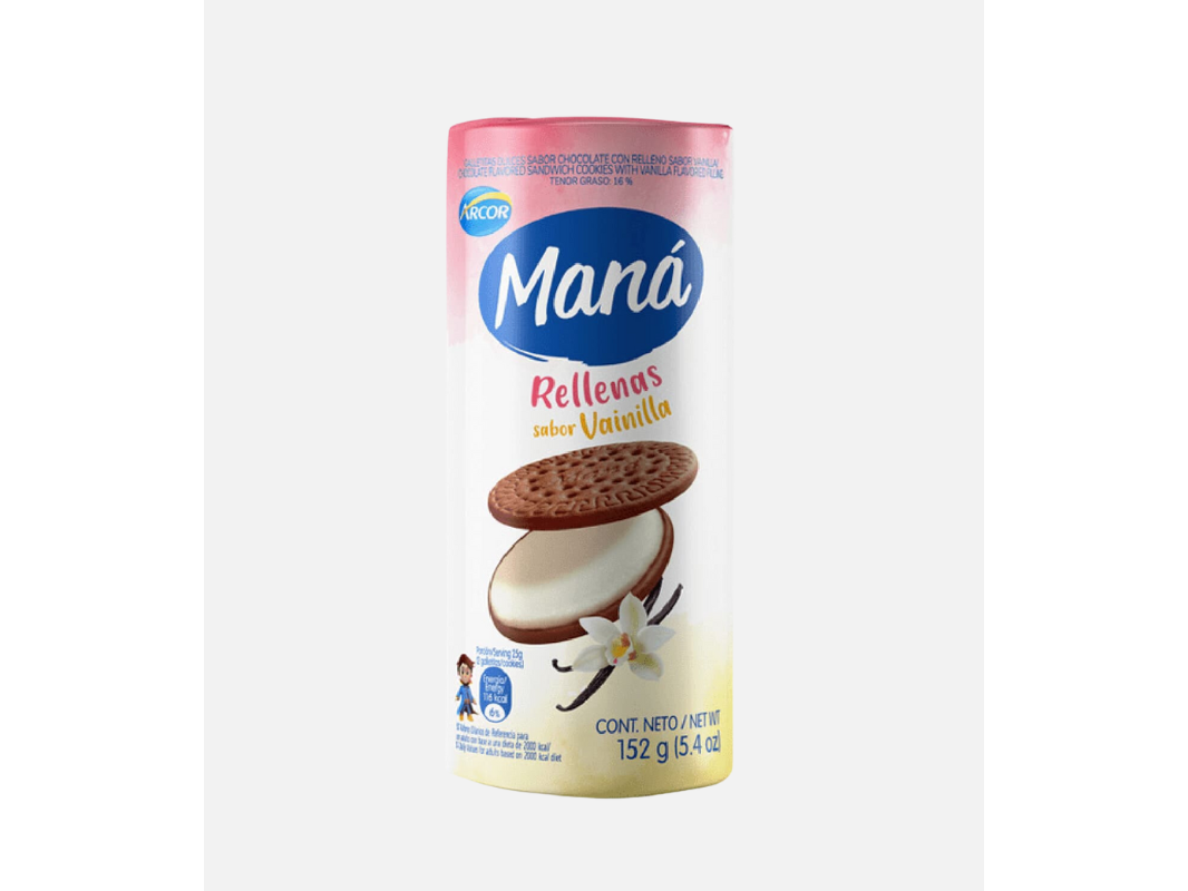 MANA D/CHOCOLATE RELLENA D/VAINILLA 125gr