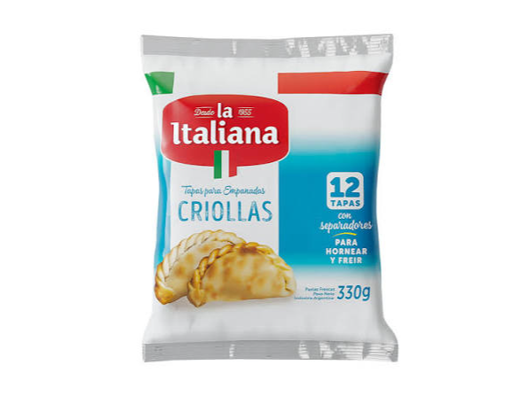 TAPA DE EMPANADA CRIOLLA