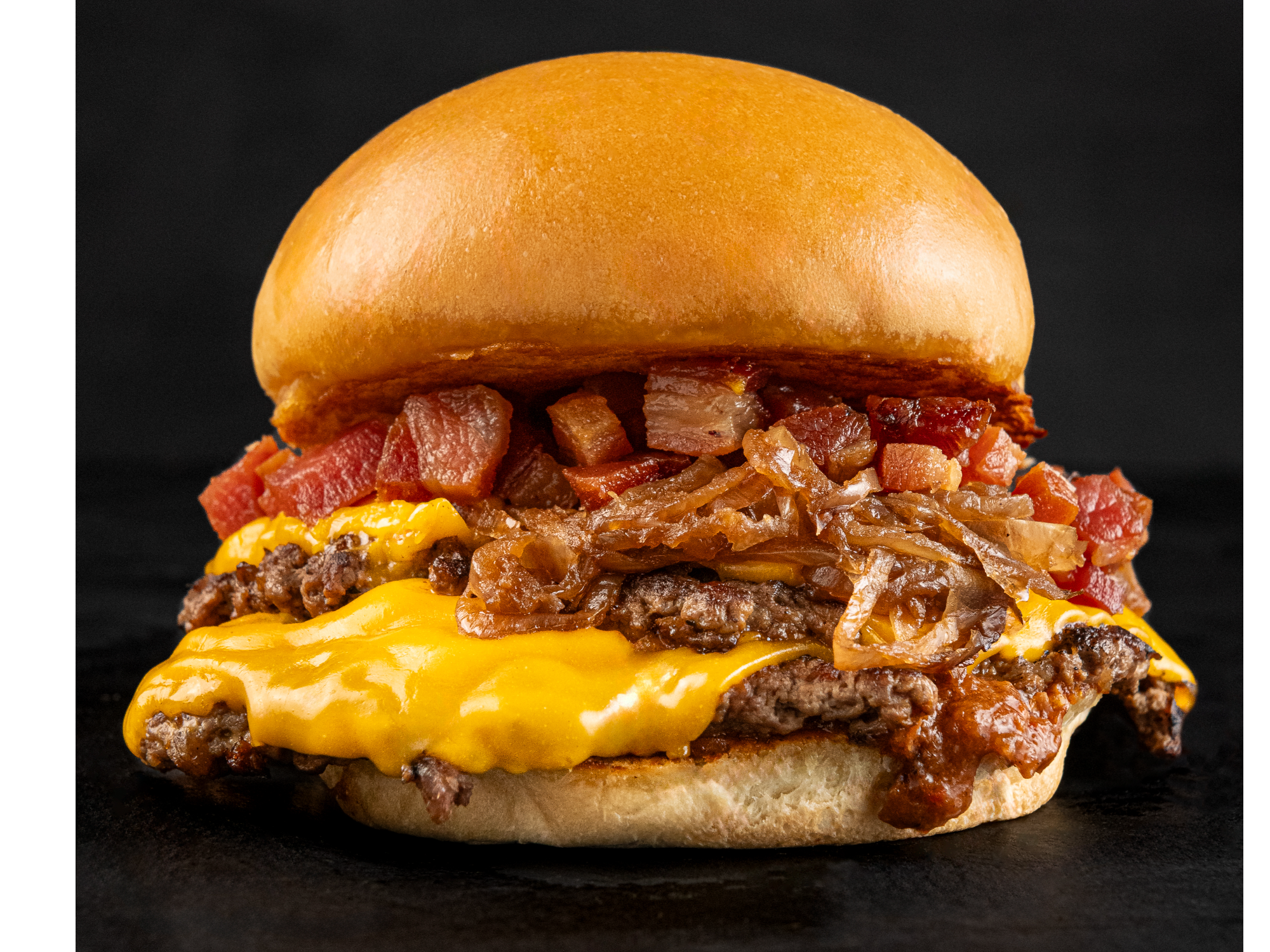 BACON EN CUBOS CON CARAMELIZADA