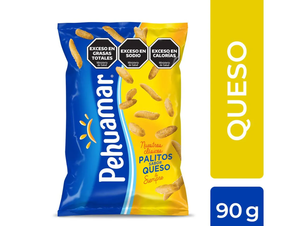 PALITOS SALADOS PEHUAMAR SABOR QUESO 90G