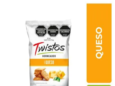 MINI TOSTADAS TWISTOS SABOR QUESO 40G