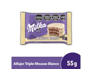 MILKA TRIPLE MOUSSE BLANCO X 55 G