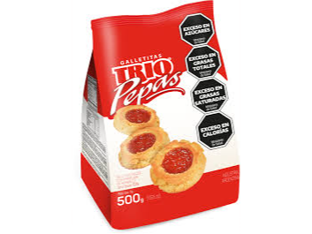 PEPAS TRIO SABOR MEMBRILLO 500G