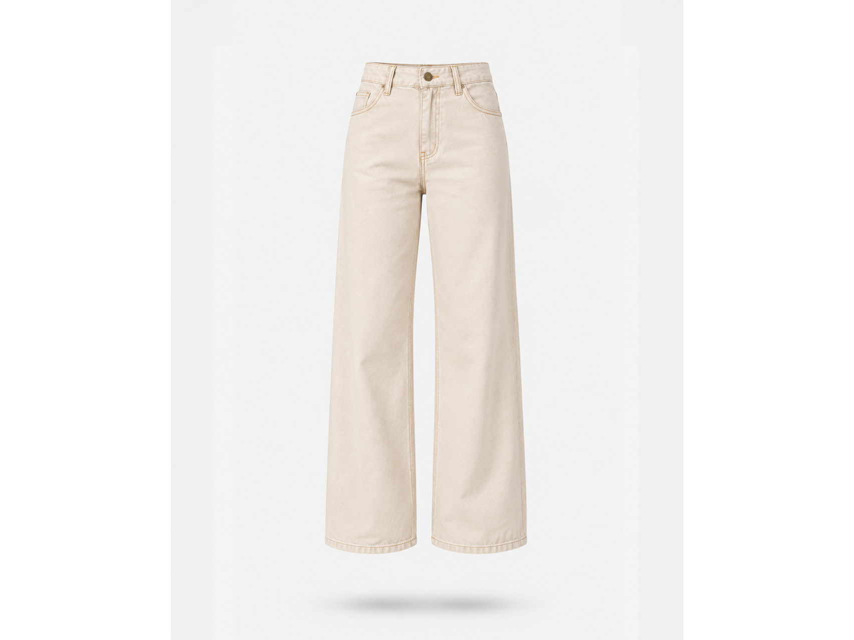 Jean Wide Leg Latte - 78916