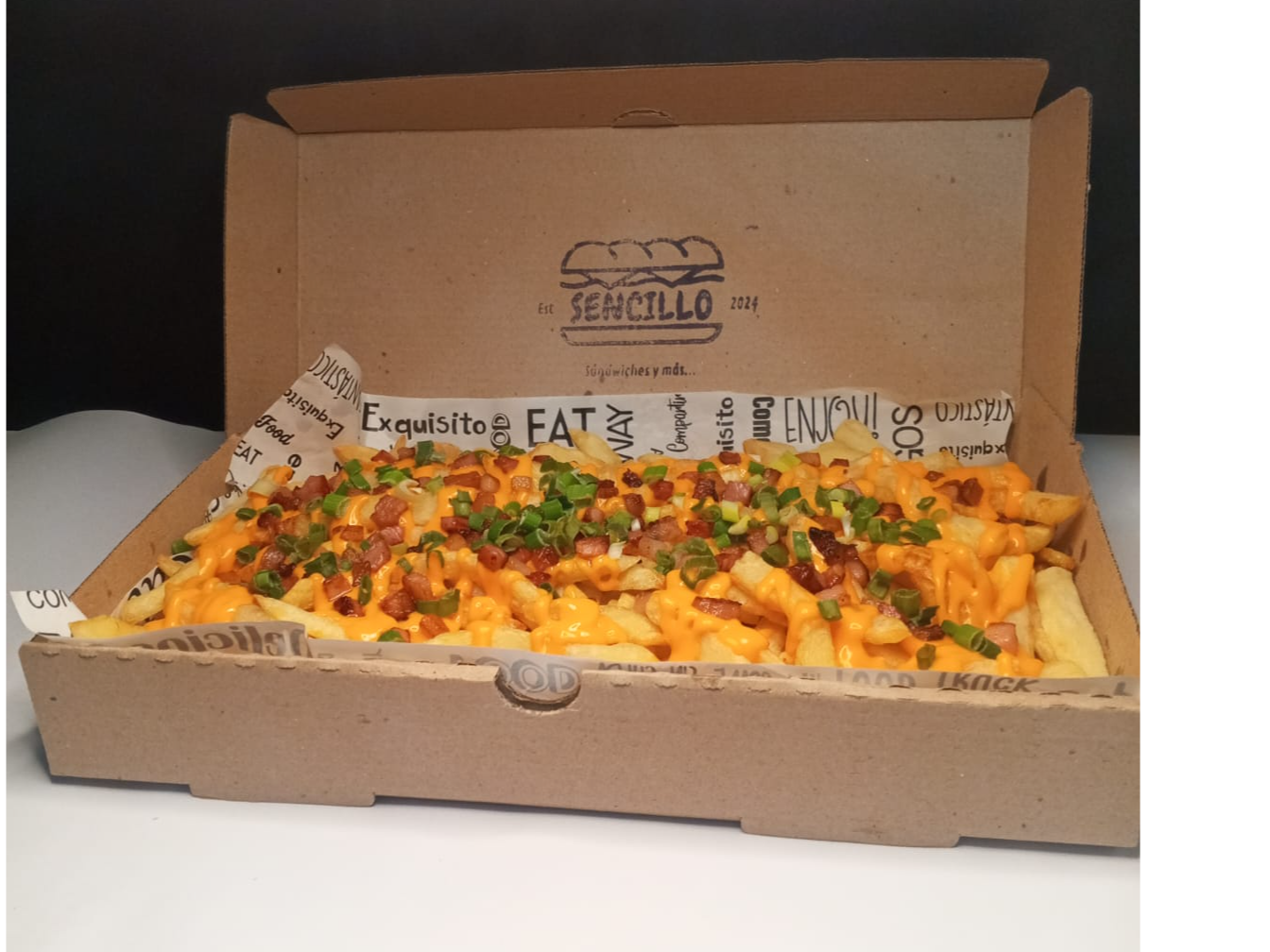 Papas con cheddar XL