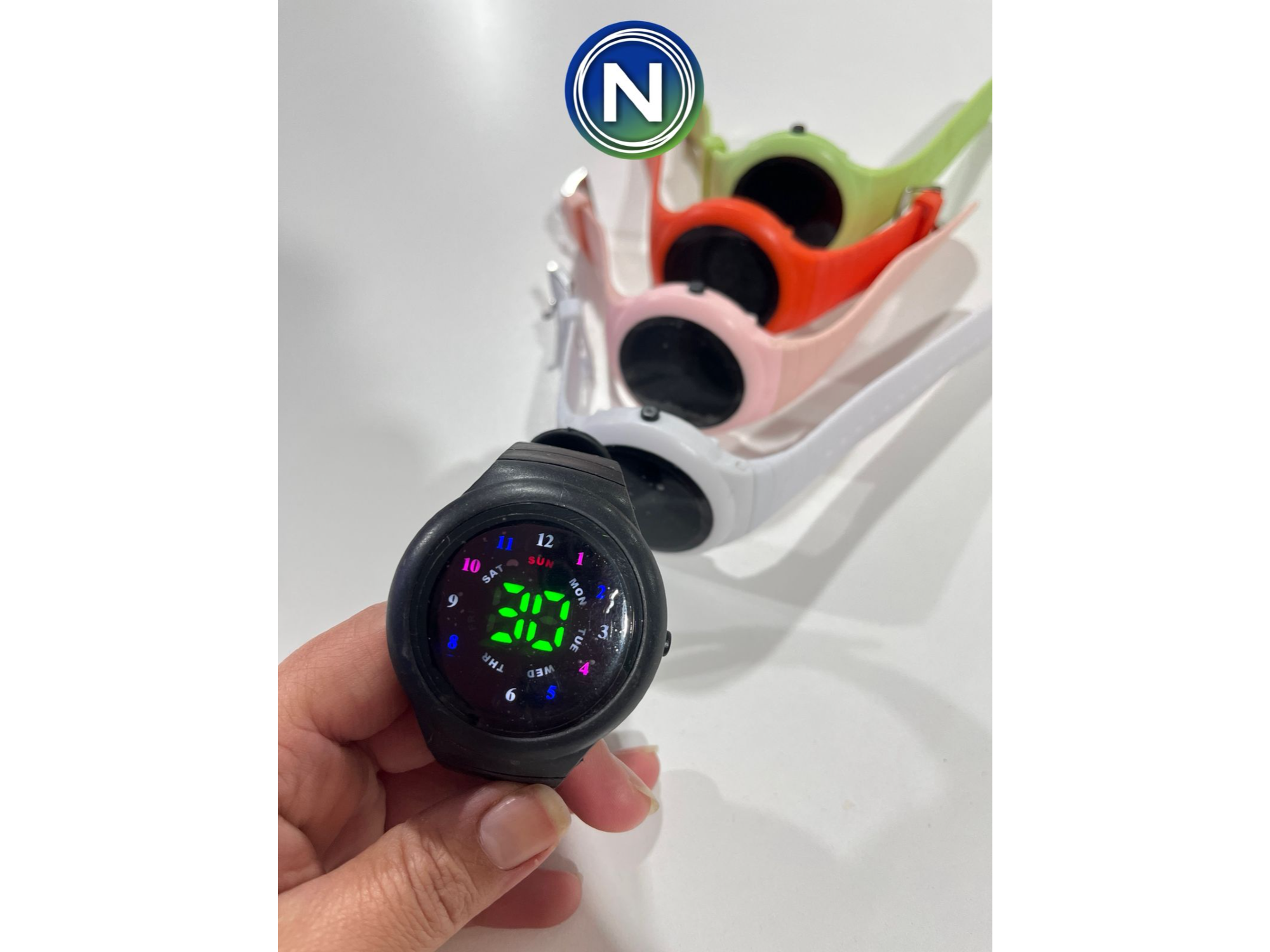 RELOJ DIGITAL REDONDO (REL907)