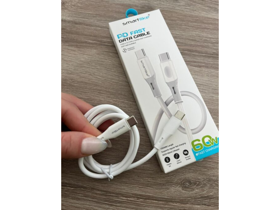 CABLE USB TIPO C A TIPO C 60W SMARTILIKE MT-XP02 SILICONADO
