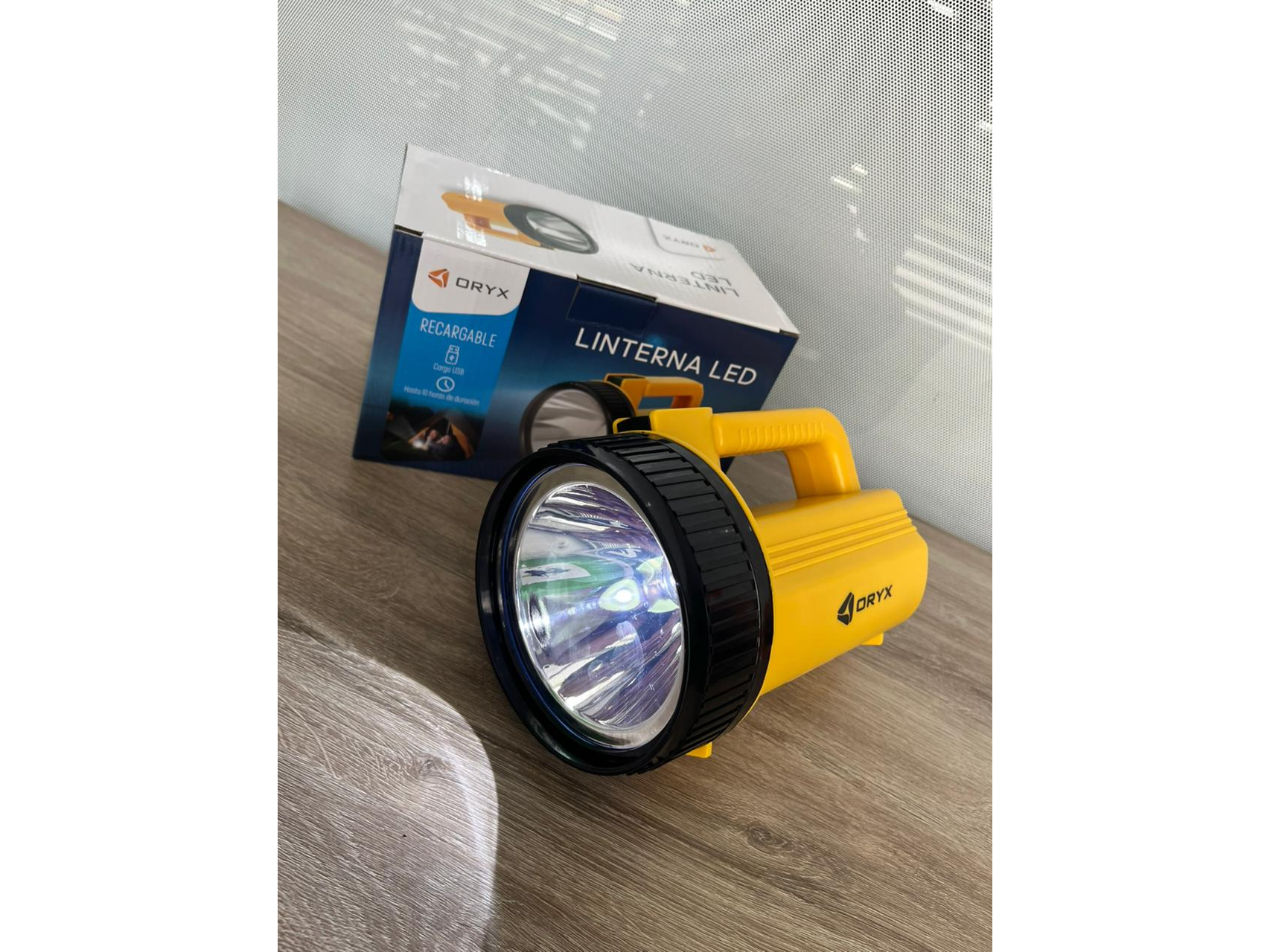 LINTERNA LED RECARGABLE DE MANO ORYX  OR-003L