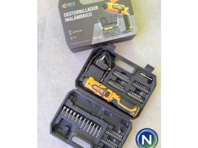 DESTORNILLADOR INALAMBRICO ORYX 84PCS 9V (OR-503)