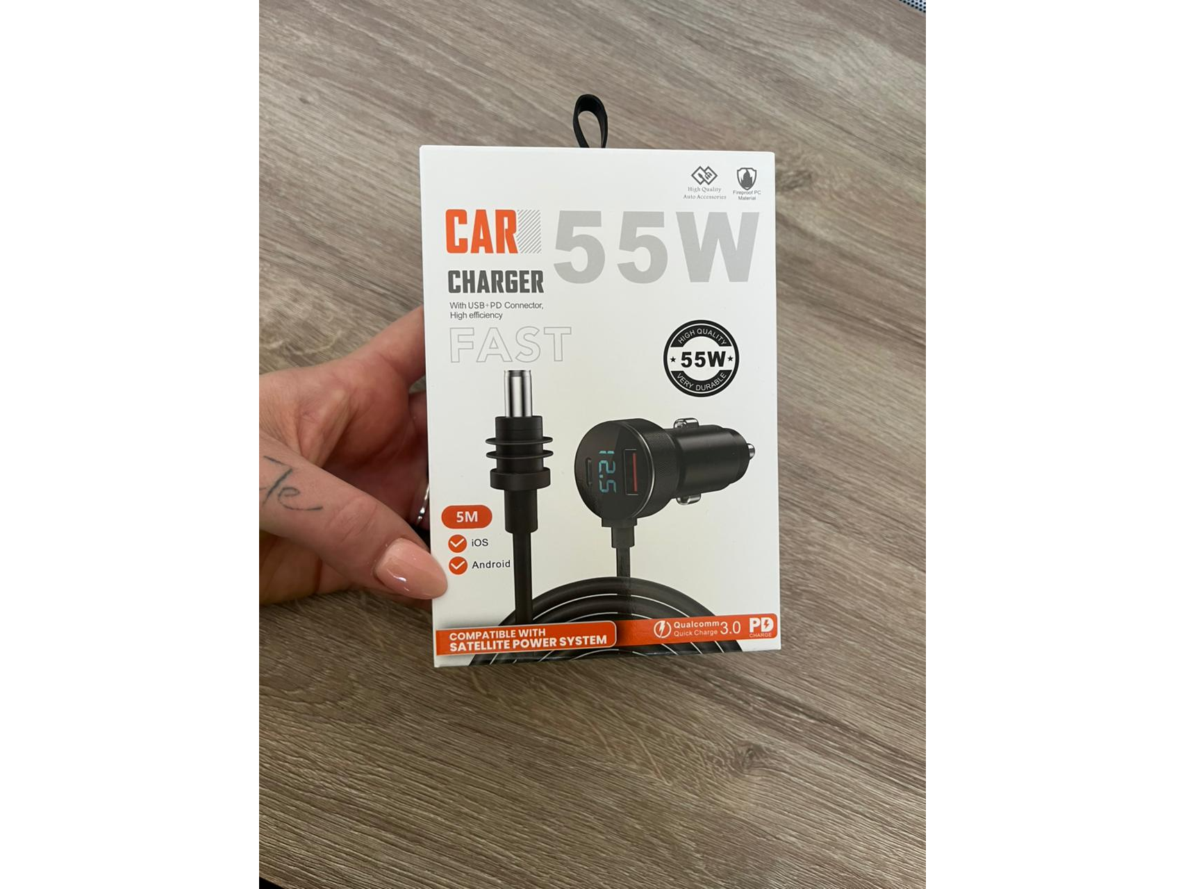 CARGADOR 12V 55W STARLINK MINI C/CABLE 5MTS (MODV-00B0)