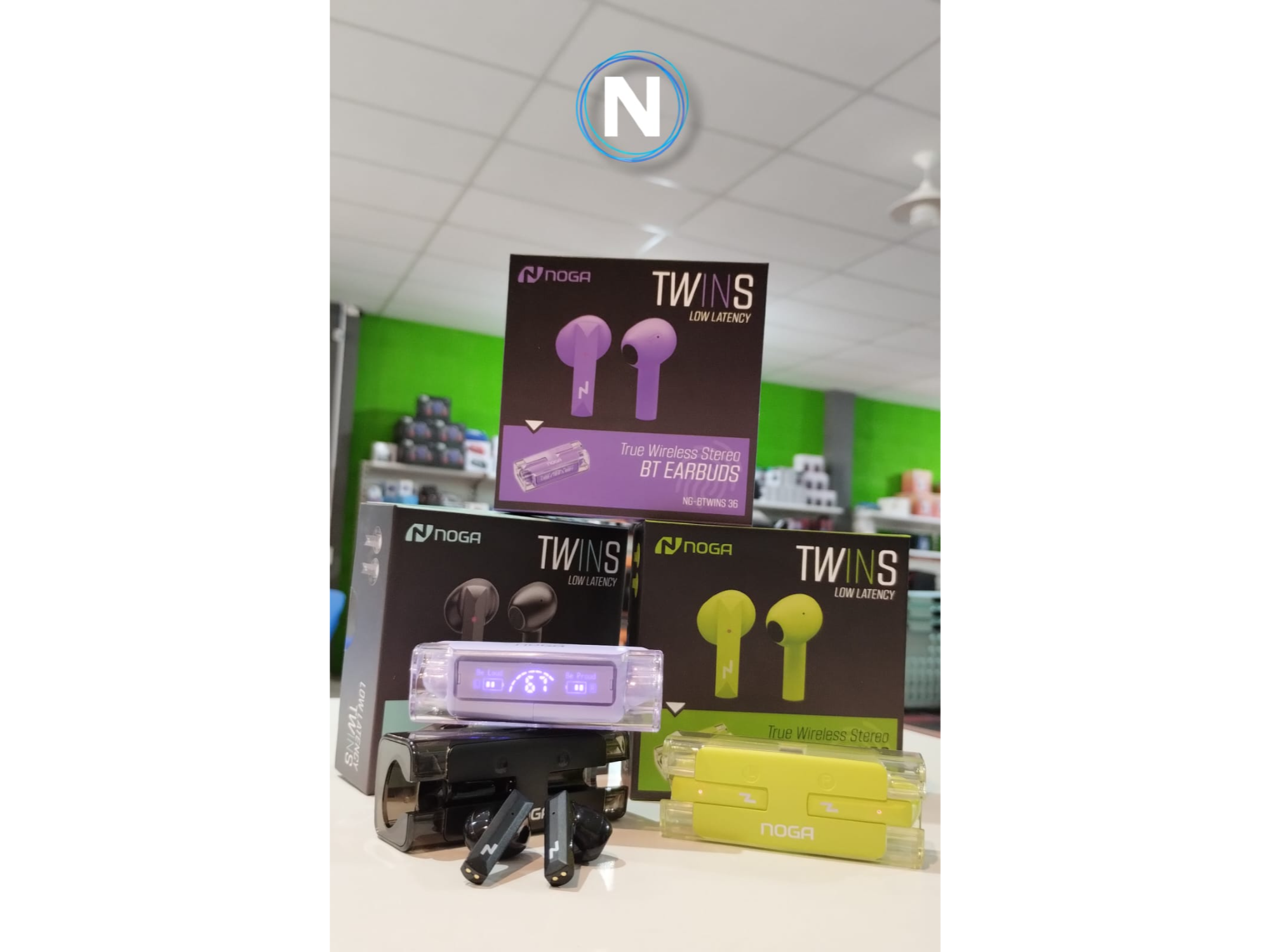 MANOS LIBRES TWINS EARDBUDS 36 TRANSPARENTES (NG-BTWINS36)