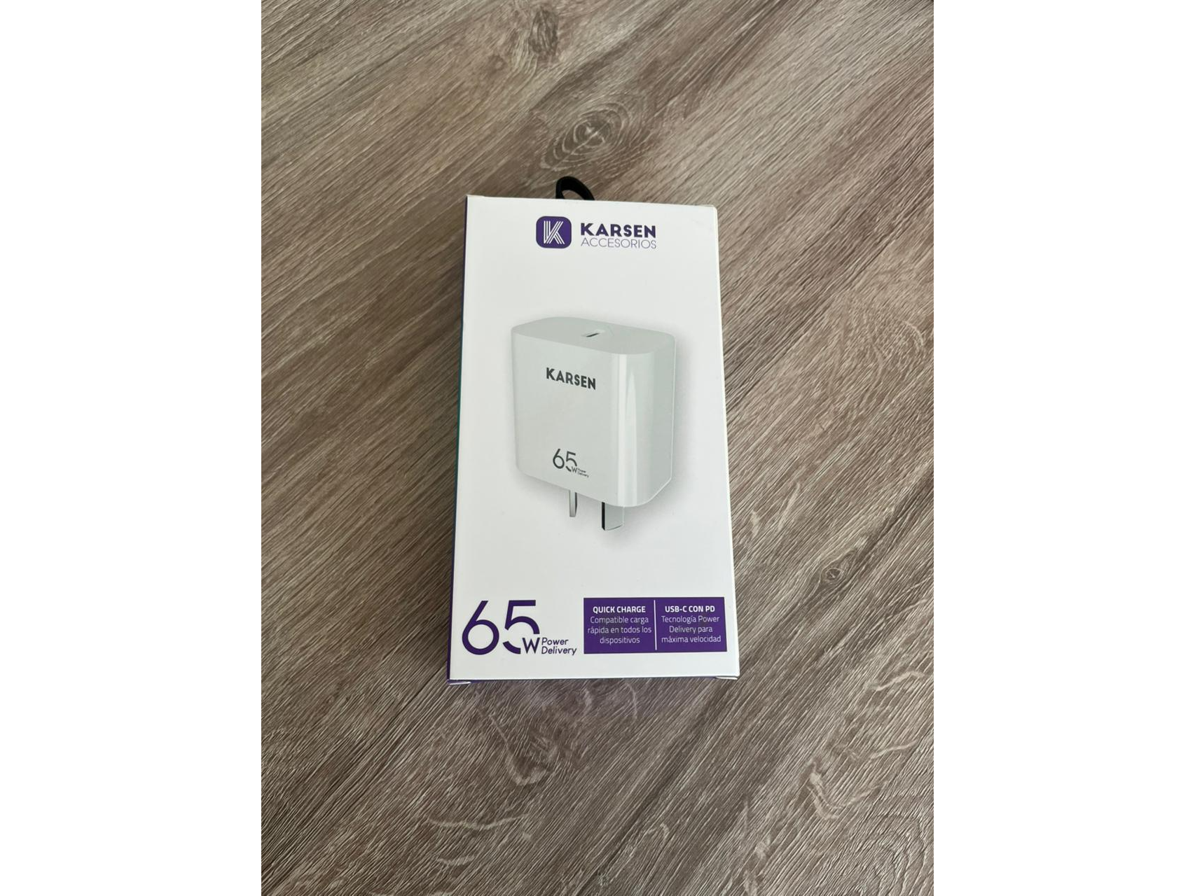 CARGADOR (CABEZAL) 220V 65W KARSEN USB-C (CAR-6501)