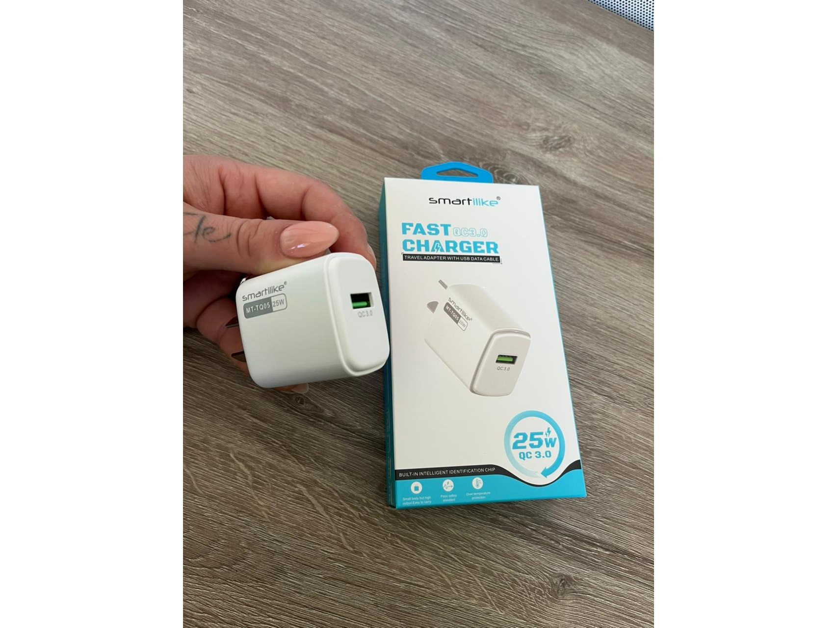 CARGADOR (CABEZAL) 220V 25W QC 3,0 MT-TQ05 SMARTILIKE