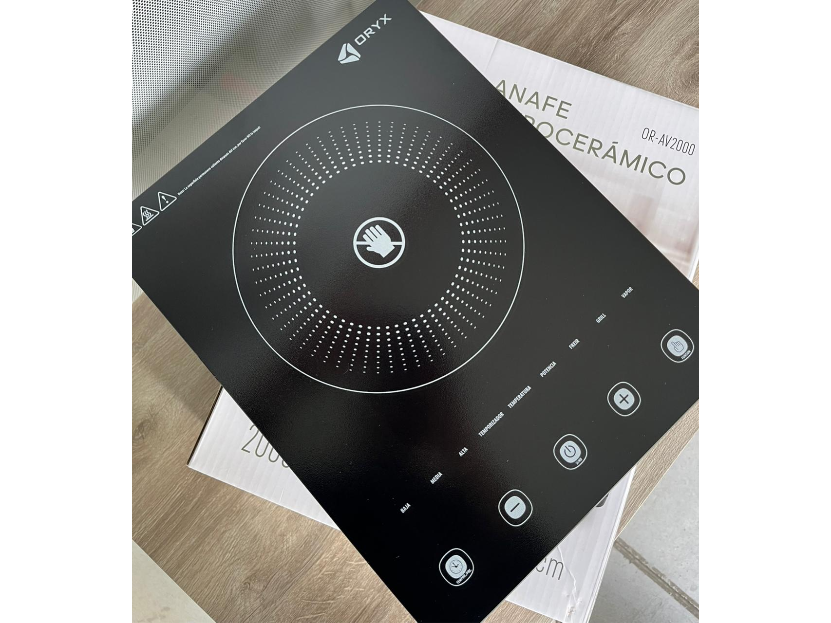 ANAFE VITROCERAMICO ORYX 2000W OR-AV2000