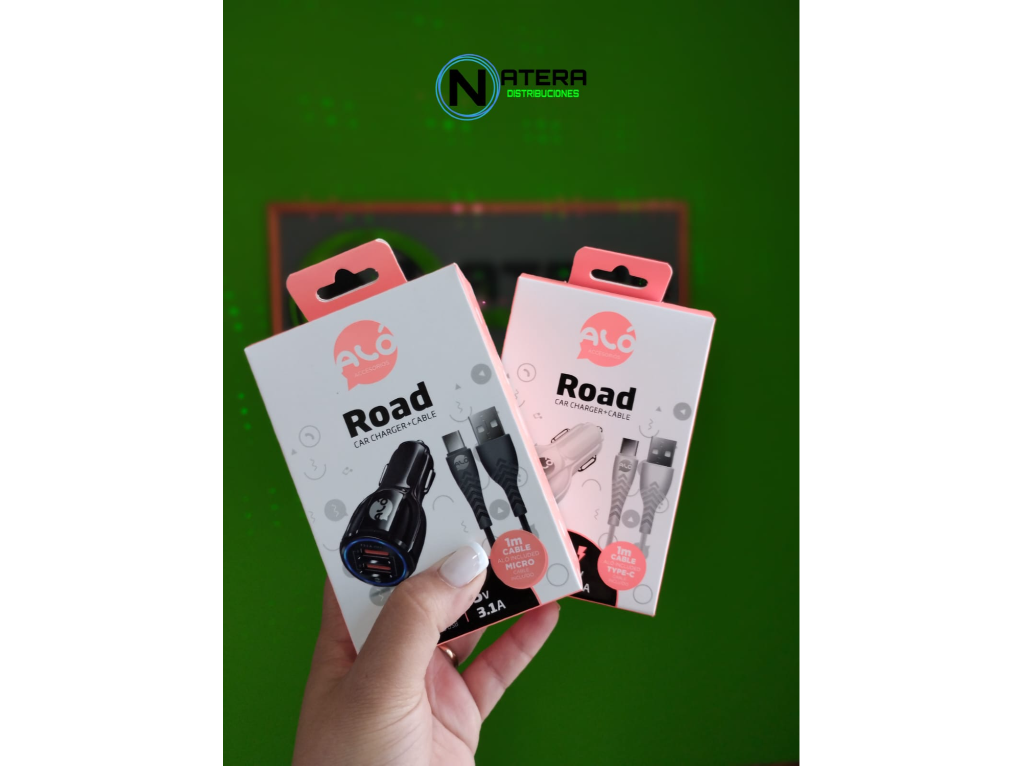 CARGADOR 12V MICRO 3,1+2USB ALO ROAD