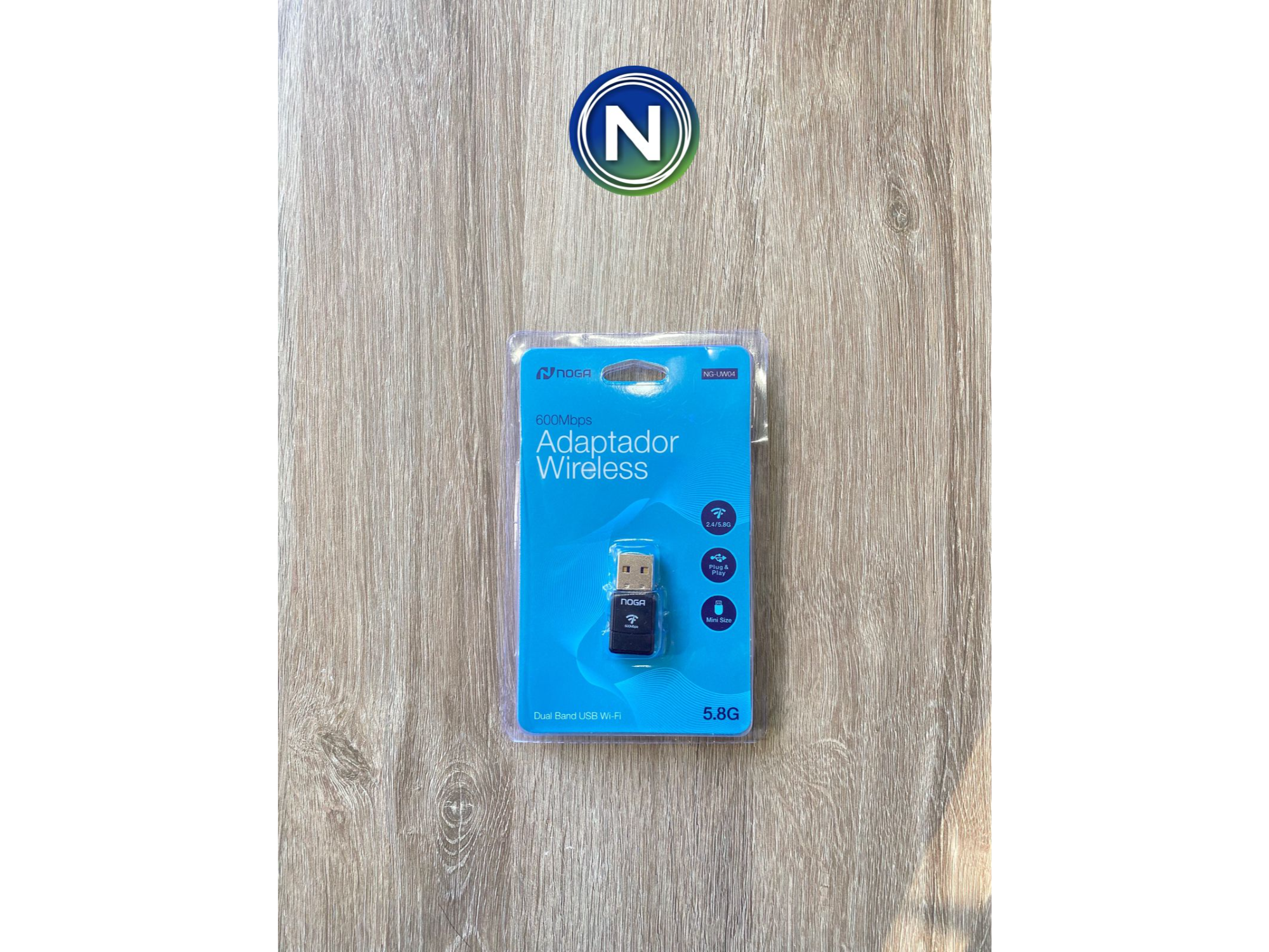 MINI PLACA USB WIFI 600MBPS DUAL(2,4/5,8G) NOGA (NG-UW04)