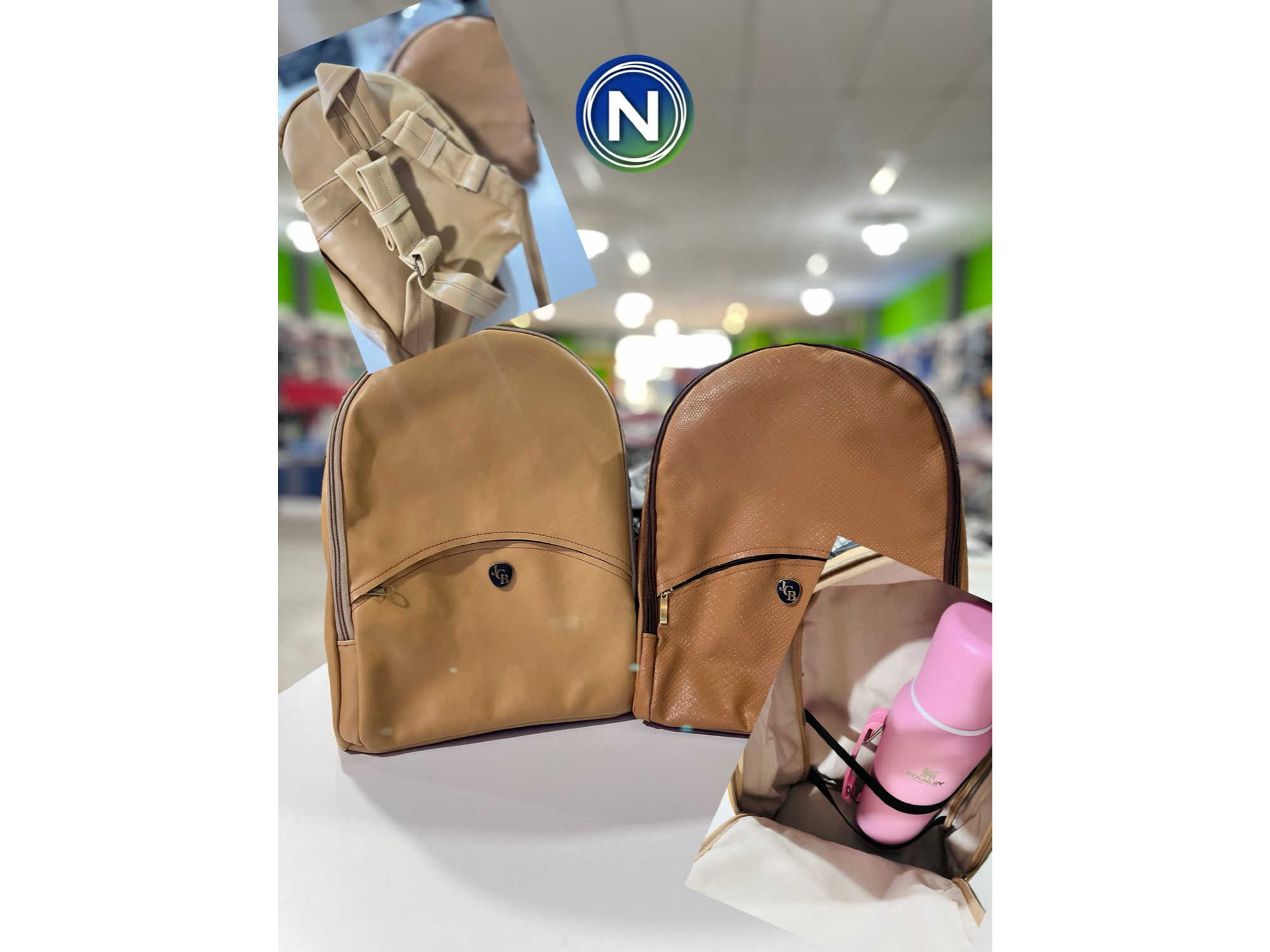 MOCHILA ECOCUERO TRANSITO FORRADO INTERIOR